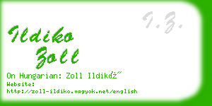 ildiko zoll business card
